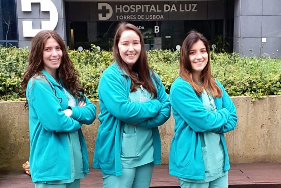 Inês Tavares, Aurora Rainho e Joana Tavares, audiologistas do Hospital da Luz Torres de Lisboa